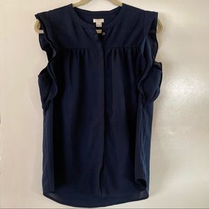 Navy Blue J.Crew Blouse